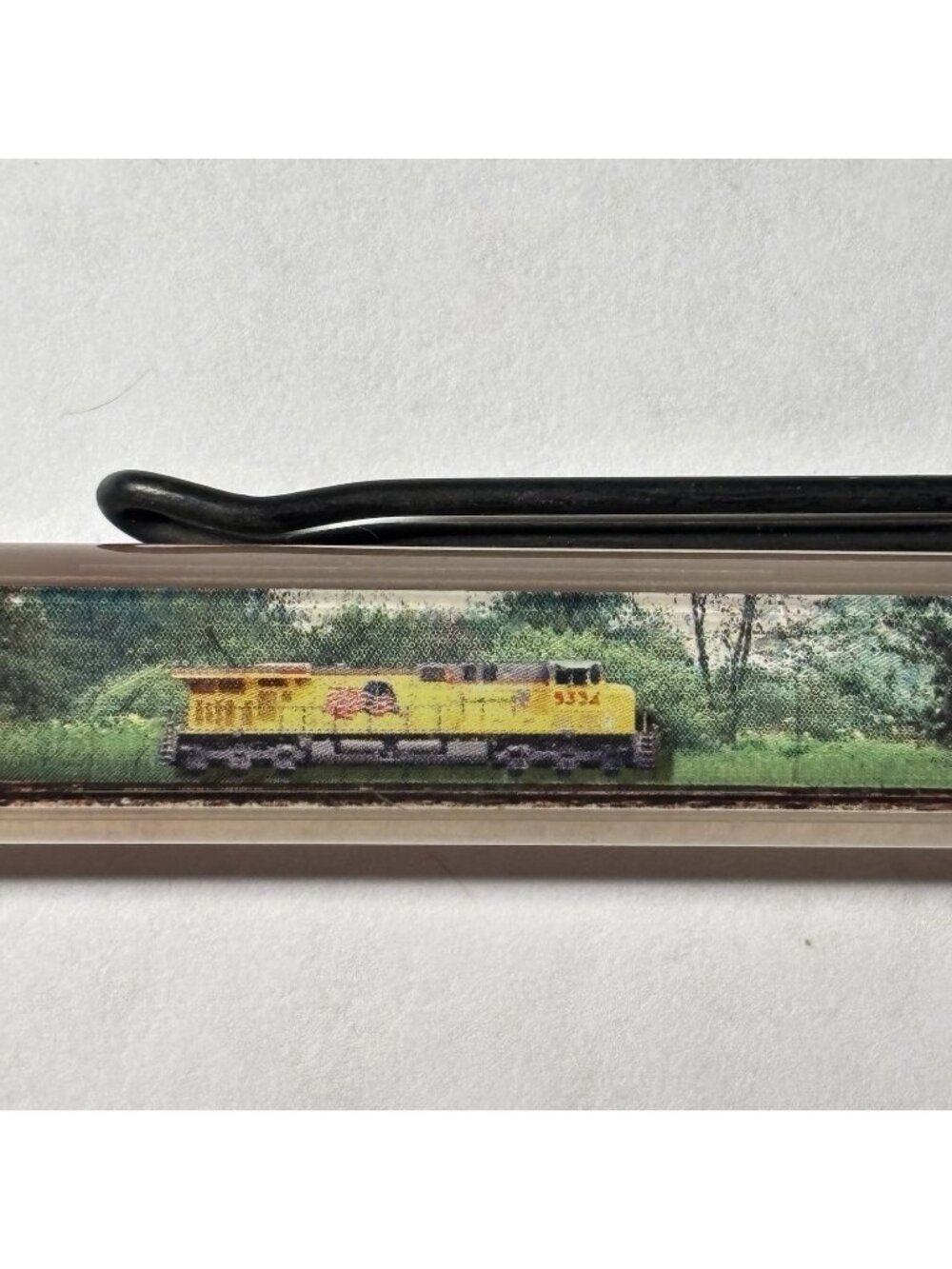 Union Pacific Building America Floaty Pen Yellow Train Engine Moves Railroad